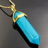 Turquoise Howlite Gemstone Pendant Necklace